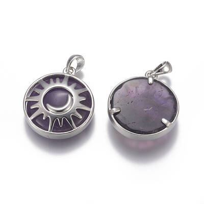 Natural Amethyst Pendants