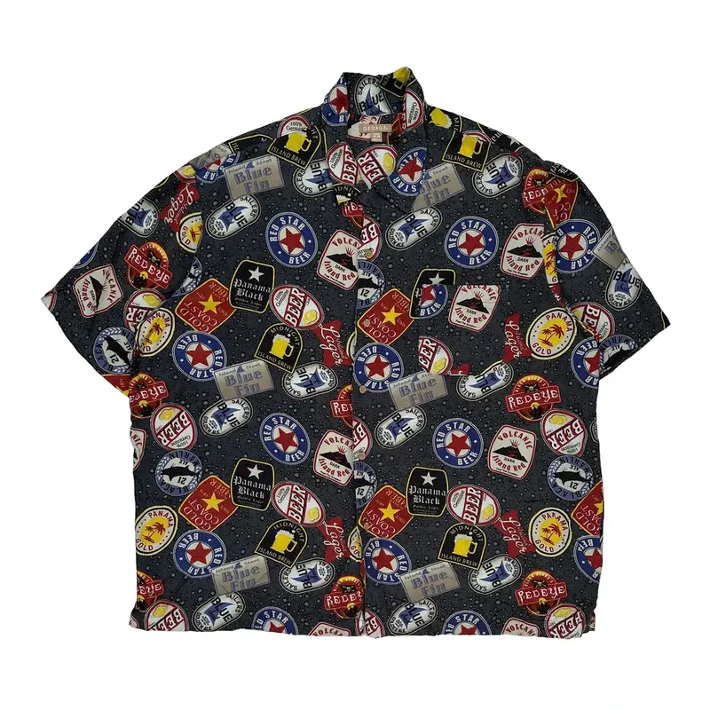 George Graphic Hawaiian Shirt - XL Multicoloured Viscose
