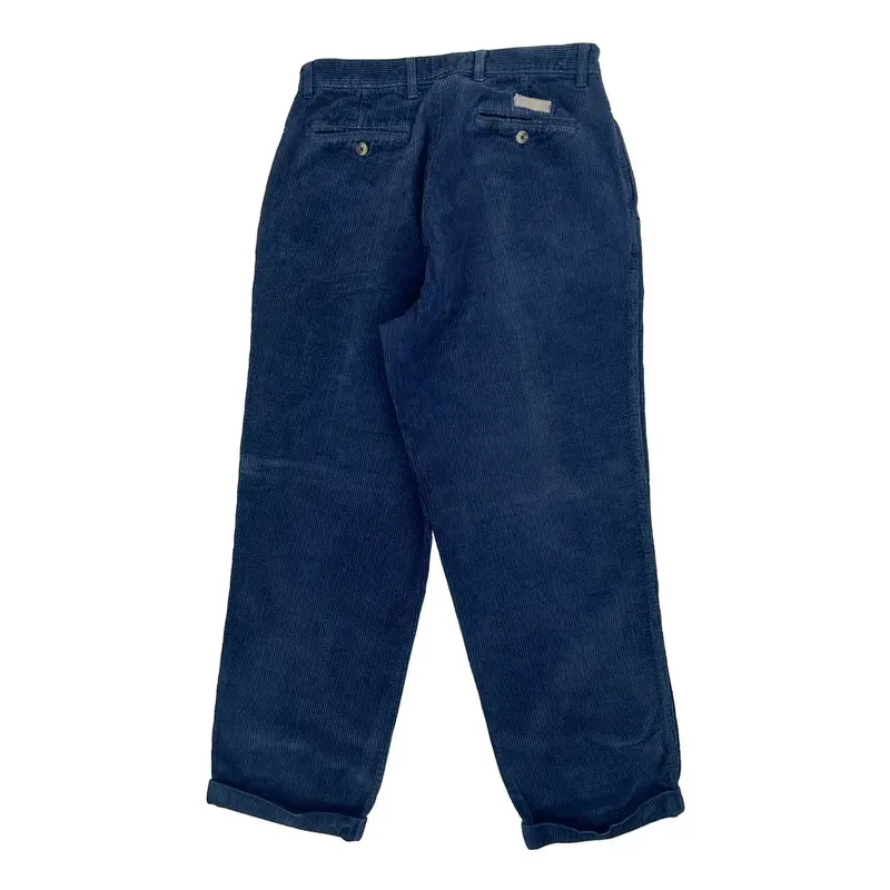 Chaps Ralph Lauren Cord Trousers - 30? Waist Blue Cotton