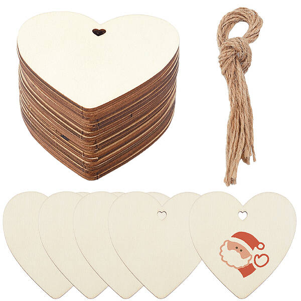 Unfinished Natural Wood Cutouts Ornaments