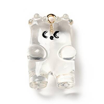 Cartoon Transparent Resin Pendants