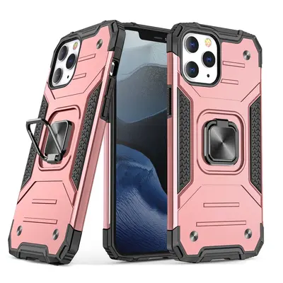 Shock-resistant Phone Case With Magnetic Ring Stand, 1 Count Shockproof Cases Cover Phone Cases for iPhone X 11 12 13 14 Pro...