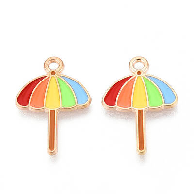 Beach Theme Alloy Enamel Pendants
