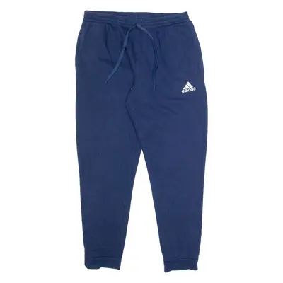 ADIDAS Mens Joggers Blue Tapered L W30 L28