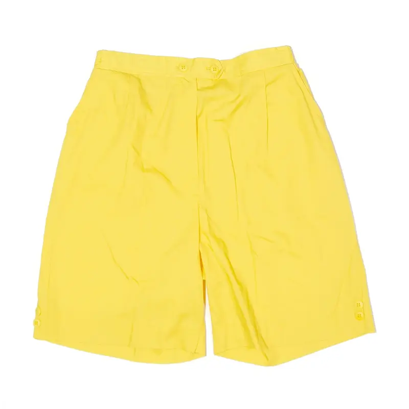 VOYAGER GOLF Shorts Yellow 80s Regular Casual Womens XXS W24