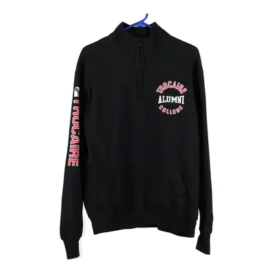 Trocaire College Alumni Champion College 1/4 Zip - Large Black Cotton Blend
