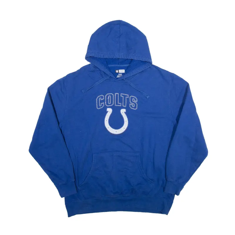 NFL Indianapolis Colts USA Hoodie Blue Pullover Mens XL