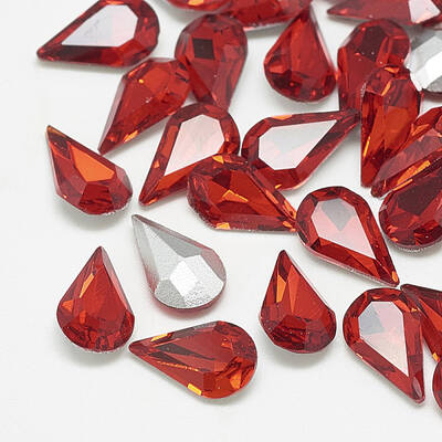 Pointed Back Glass Rhinestone Cabochons