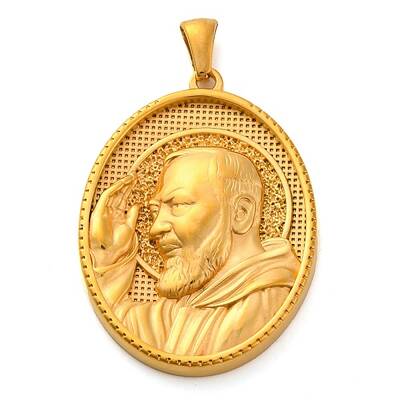 Religion Golden Tone 304 Stainless Steel Pendants