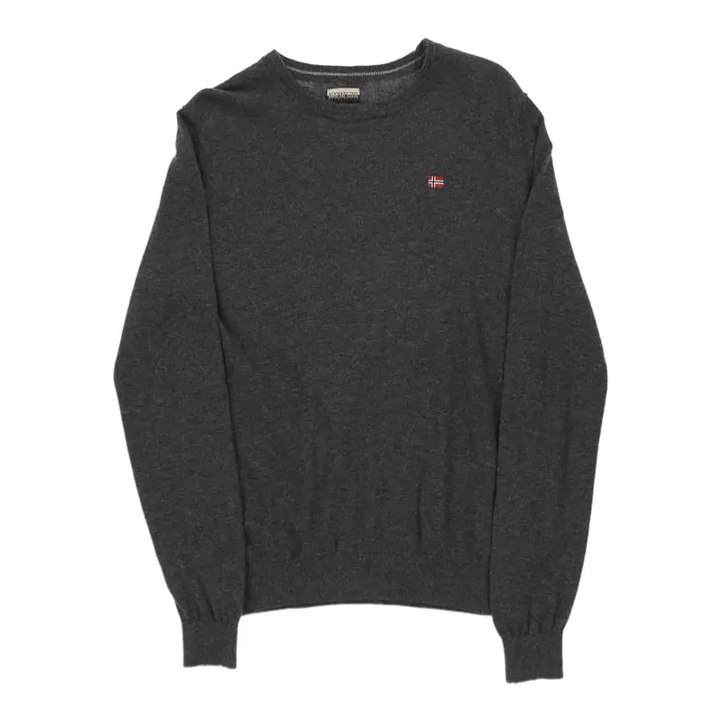 Napapijri Jumper - Small Grey Wool