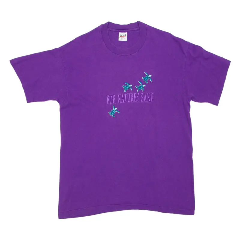 ANVIL For Nature's Sake Womens T-Shirt Purple L