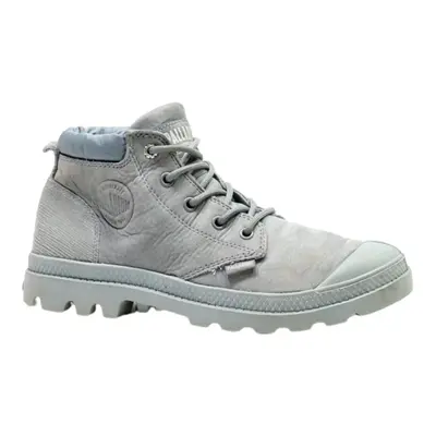 PALLADIUM Lace-Up Boots Blue Leather Womens UK 6