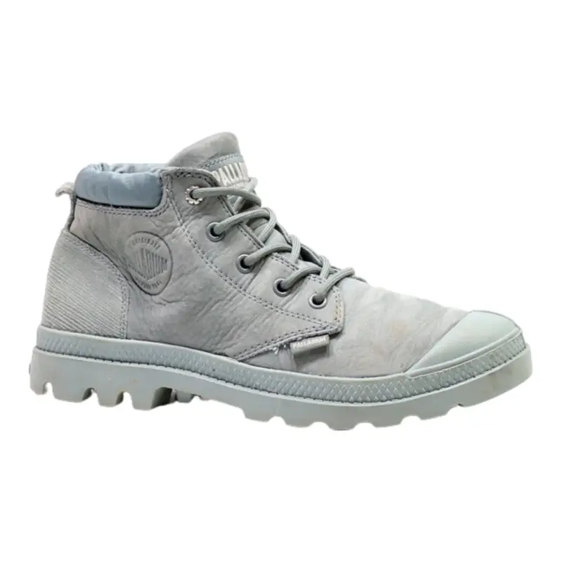 PALLADIUM Lace-Up Boots Blue Leather Womens UK 6