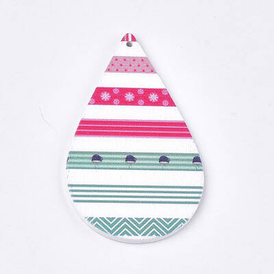 Printed Wooden Big Pendants