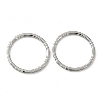 Non-Tarnish 304 Stainless Steel Plain Band Rings
