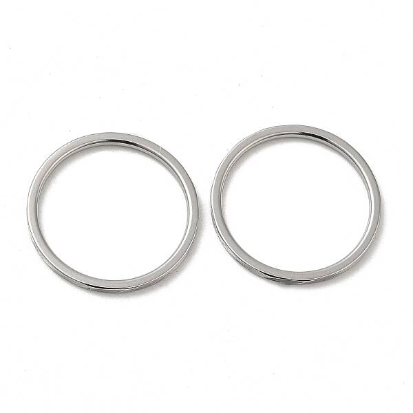 Non-Tarnish 304 Stainless Steel Plain Band Rings