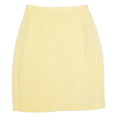 JIGSAW Womens Pencil Skirt Yellow Short XS