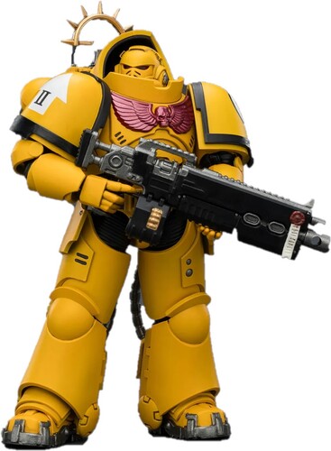 Warhammer 40K: Space Marine - Imperial Fists: Heavy Intercessor with Heavy Bolt Rifle & Bolt Pistol Game Edition 1/18 Action ...
