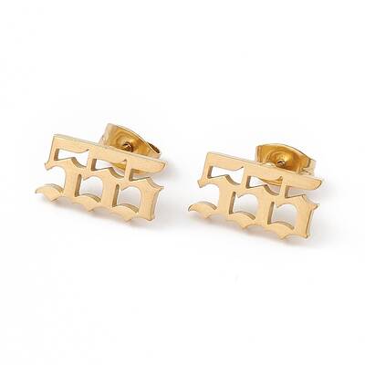 Number Earrings
