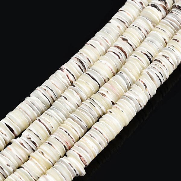Natural Trochus Shell Beads Strands