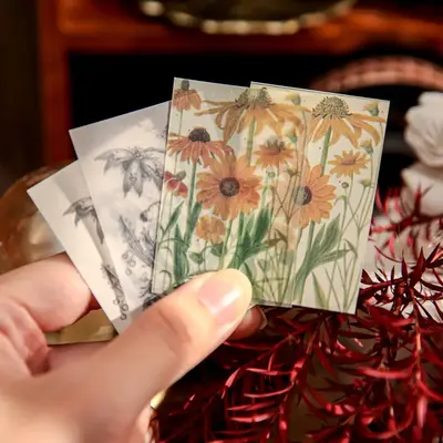 Assorted Pattern Material Paper, 100 Sheets/pack Scrapbooking Material Paper, Scrapbooking & Journal Making Paper