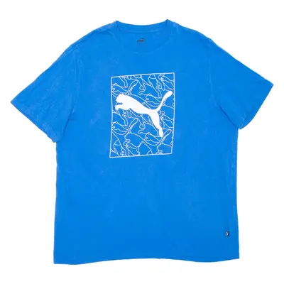 PUMA Mens T-Shirt Blue XL