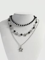 Punk Style Star Charm Decor Necklace, Fashion Jewelry for Party, Daily Clothing Decor, Trendy All-match & Exquisite Jewelry f...