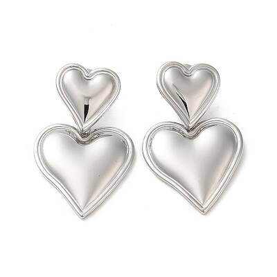 Non-Tarnish 304 Stainless Steel Dangle Stud Earrings