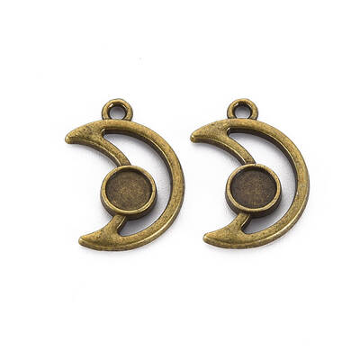 Tibetan Style Alloy Pendant Cabochon Settings