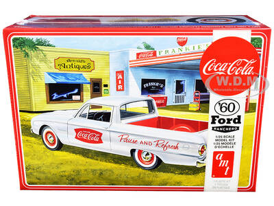 Skill 3 Model Kit 1960 Ford Ranchero with Vintage Ice Chest and Two Bottle Crates \