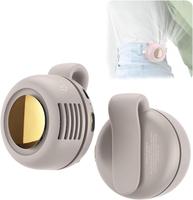 Small Clip Fan, Portable Silent Mini Bladeless Fan Clip On,3 Speeds Clip-on Fans for Shirt, Mini Whirlwind Fans for Waist Cli...