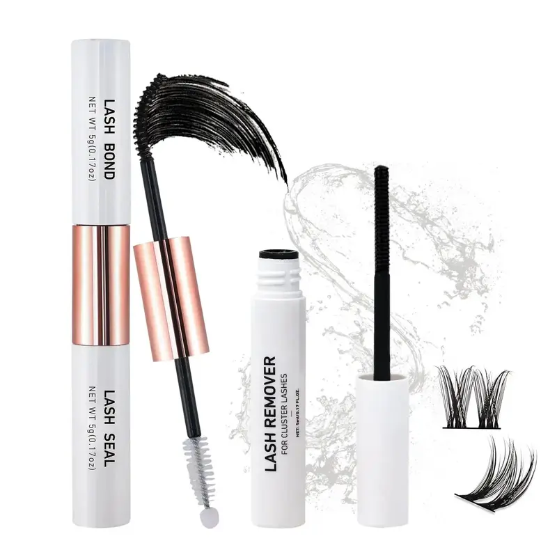 Multi-function Gentle Lash Clusters Glue for Eyelashes Extensions, Summer Eyelash Tools Including 1 Lash Glue & 1 Lash Remove...