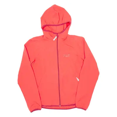JACK WOLFSKIN Girls Rain Jacket Pink Hooded 13-14Y