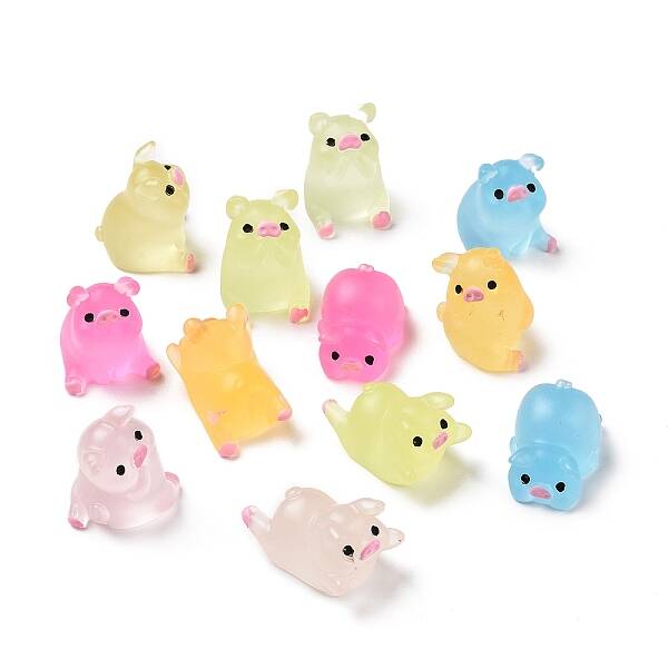 Lovely 3D Luminous Transparent Resin Cabochons