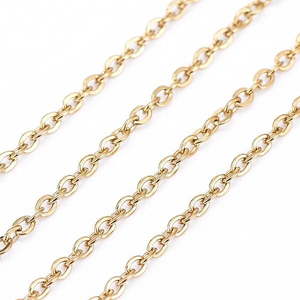 3.28 Feet PVD Vacuum Plating 304 Stainless Steel Cable Chains