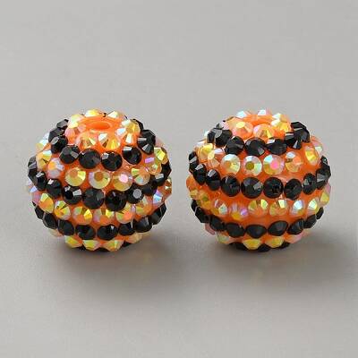 Halloween Theme Resin Rhinestone Beads