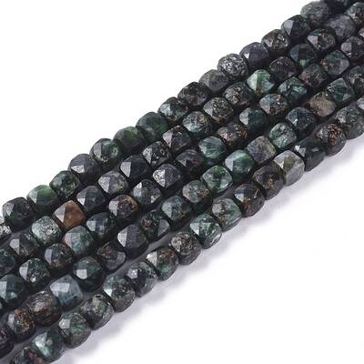 Natural Seraphinite Beads Strands