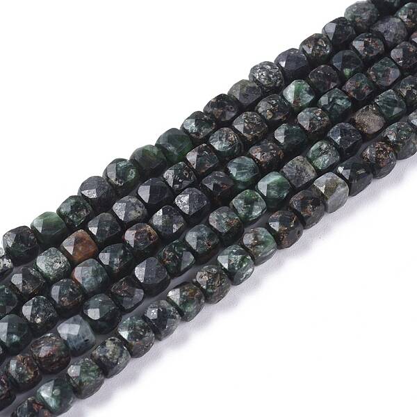Natural Seraphinite Beads Strands