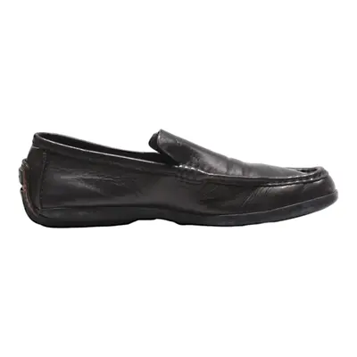 GUCCI Loafer Shoes Black Leather Mens UK 8.5