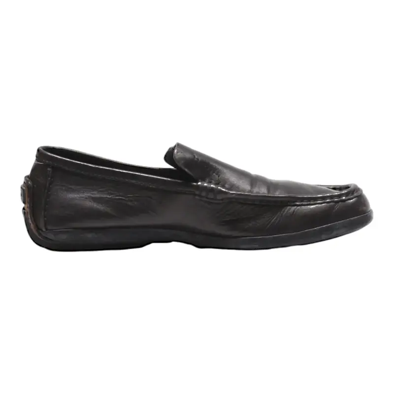 GUCCI Loafer Shoes Black Leather Mens UK 8.5