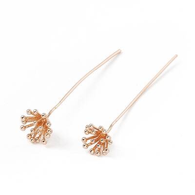 Brass Flower Head Pins