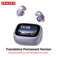 ERAZER XF28 Translation Earbuds Smart,LED Touchscreen, Clip on Earbuds Wireless, Long Endurance Bone Conduction Earbuds,High-...