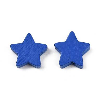 Spray Painted Wood Beads