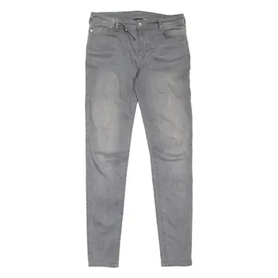 EMPORIO ARMANI Womens Jeans Grey Slim Skinny Stone Wash W28 L31