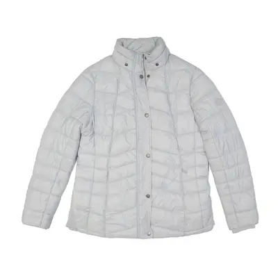 BARBOUR Bernera Quilt Fibre Down Puffer Jacket Grey Womens UK 16