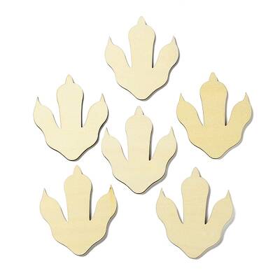 Unfinished Wood Dinosaur Claw Ornaments