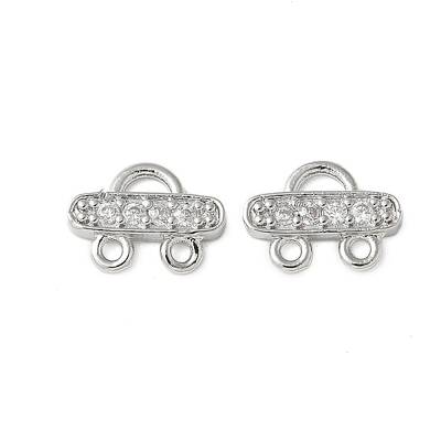 Brass Micro Pave Cubic Zirconia Chandelier Component Links