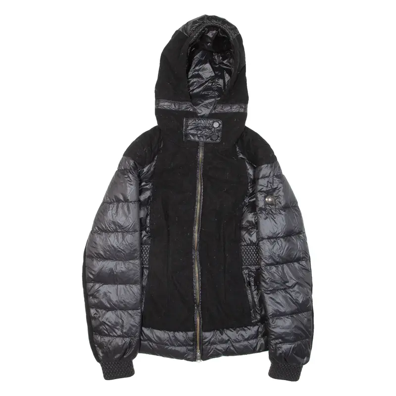 CERRUTI Insulated Womens Puffer Jacket Black Hooded S