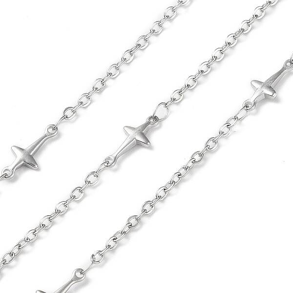 Tarnish Resistant 304 Stainless Steel Cross Link Chains
