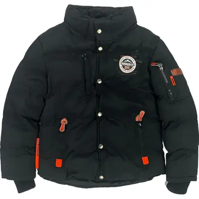 Geographical Norway Puffer Jacket - Age 12 - Black Polyester